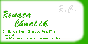 renata chmelik business card